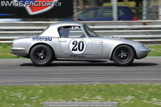 2008-04-26 Monza 0873 Classic Endurance Racing - Schrauwen - Lotus Elan 1964